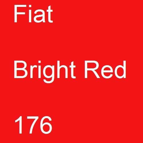 Fiat, Bright Red, 176.